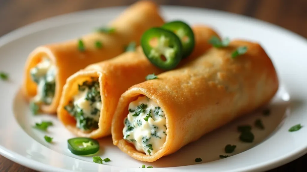 Egg Roll Wrapper Goat Cheese Jalapeno Recipe