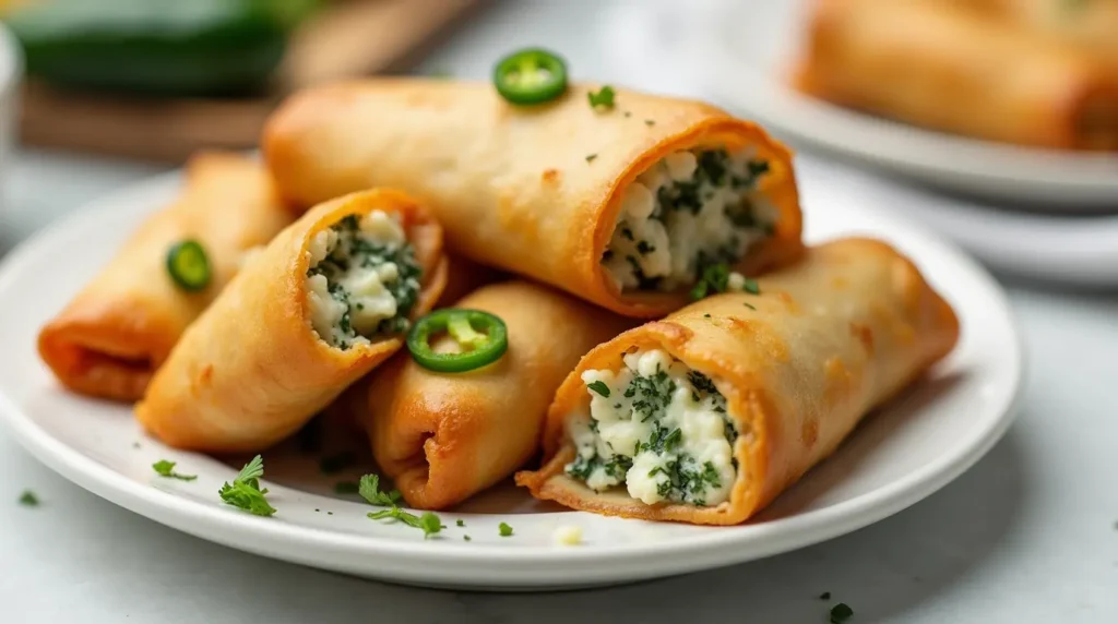 Egg Roll Wrapper Goat Cheese Jalapeno Recipe