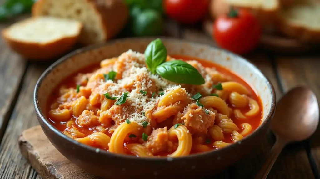 Pasta Fazool Made with Chicken