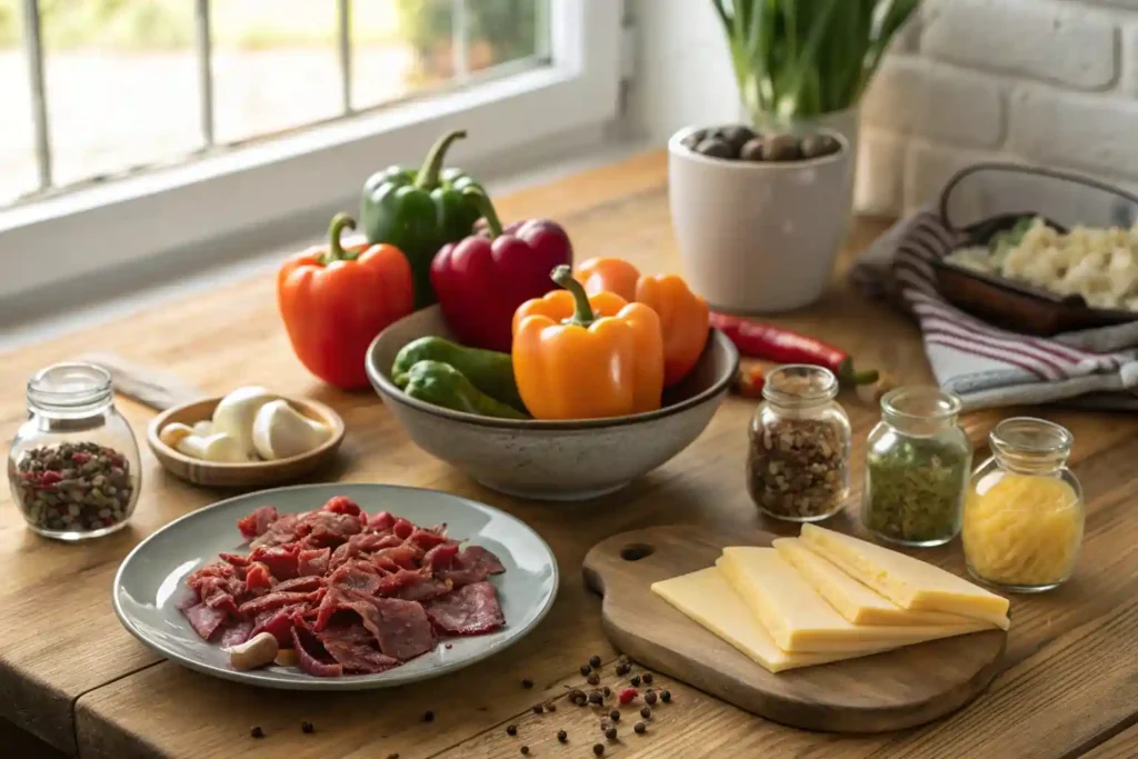 Philly Cheesesteak Stuffed Peppers