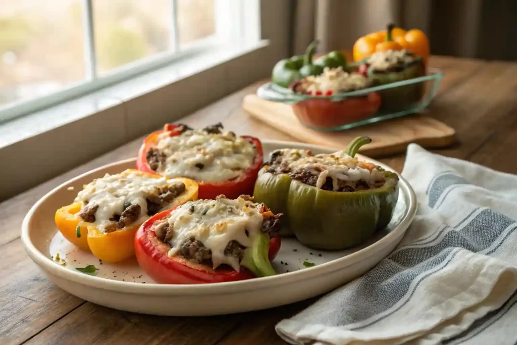 Philly Cheesesteak Stuffed Peppers